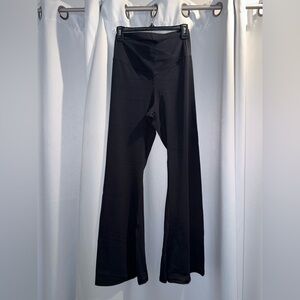 Women's Black High-Waisted Leggings, No Pockets